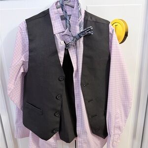 Van Heusen Boys Suit - Vest, Shirt, Pants and Bow Tie